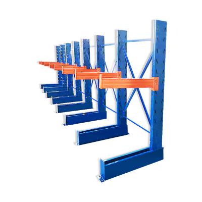 China Warehouse Demountable Shelf Corrosion Protection Guangdong Materials Storage Steel Rack Set Single And Double Cantilever Shelf for sale