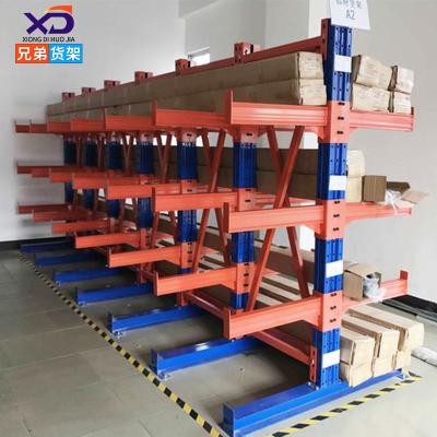 China Wholesale Good Quality Blue Corrosion Protection Shelf Steel Column, Orange Beam Storage Placing Goods Cantilever Shelf for sale