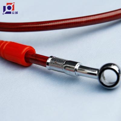 China Corrosion Resistant Stainless Steel Wire Braided PVC Brake Hose PTFE Brake Hose For Car And Motorcycle for sale