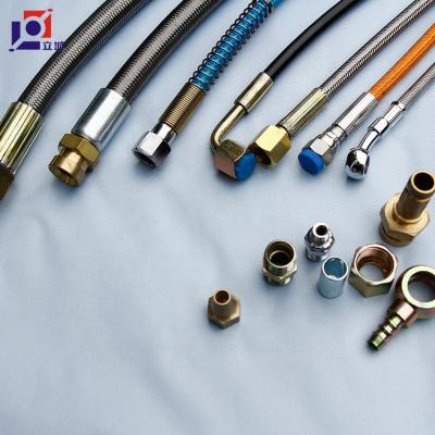 China Corrosion Resistant High Temperature Steel Flexible Braided Steam Tubing PTFE Hose With Various Coupling for sale