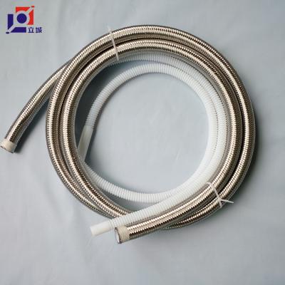 China Steam Delivery Hose Heat Resistant Metal SUS304 Steel Wire Braided Corrugated PTFE Braided Hose for sale