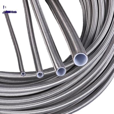 China Heat resistant high temperaturemetal resistance stainless steel brake ptfe braided hose for machine tool for sale