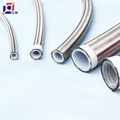 China Pneumatic flexible hose heat resistant braided ptfe steam steel wire corrosion resistance hose for sale