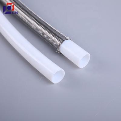 China Stainless steel heat resistant heat resistant high pressure wire blender hose ptfe braided flexible hose for sale