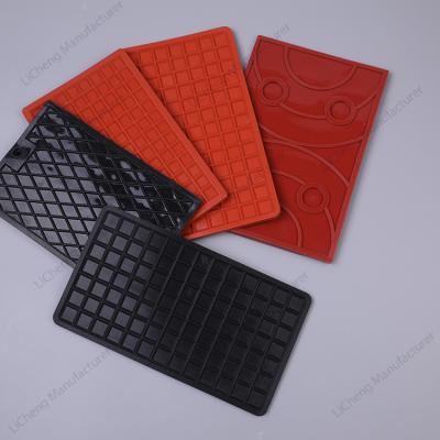 China Durable High Temperature Resistance Customized Rectangle Silicone Flat Iron Mat for sale