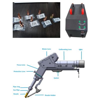 China 2000W Faser Handheld Einmotor Laser Schweißmaschine Doppelweg Drahtzufuhr zur gleichen Zeit zu verkaufen