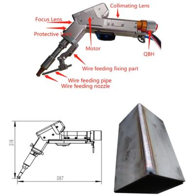 China Máquina de soldadura portátil avanzada con longitud de enfoque estándar ajustable de 60 y 150 mm en venta