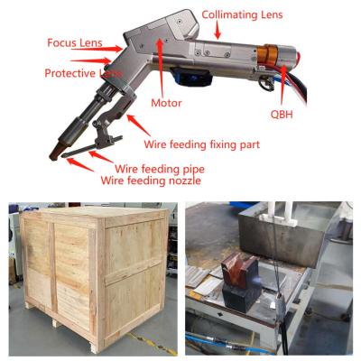 China Máquina de soldadura por láser de un solo motor de 1500W de mano con 4 mm de acero inoxidable de penetración completa en venta