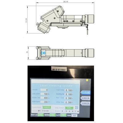 China Handheld Laser Cleaning Machine With High - Performance QBH Port For Multiple Laser Sources for sale