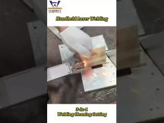 Handheld 3-in-1 Laser Welding Machine for Welding Cutting and Cleaning Welding Laser Beam Size 0-5mm