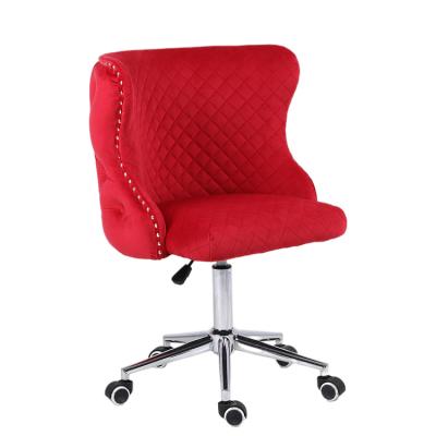 China Swivel Adjustable Lounge Velvet Leisure (Height) Modern Office Shell Chair for sale