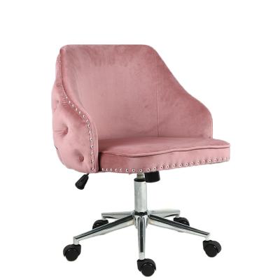 China Adjustable (Height) Customized Professional Modern Velvet Cheap Luxury Leisure Office Chair for sale