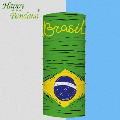 China 2018 Racing Brazil Main Country Flag Fishing Bandana for sale