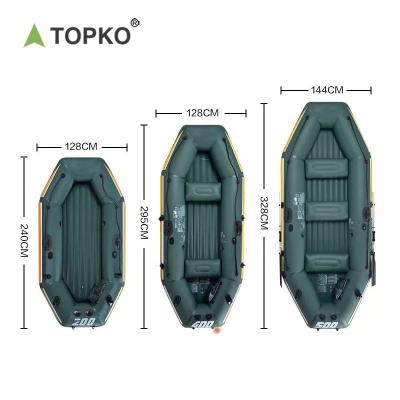 China EXPLORE 3-4 Person Kayak 3-4 Person Inflatable Canoe PVC Water Fishing Thickened Cheap Drift Rowing Boats For Outddoors for sale