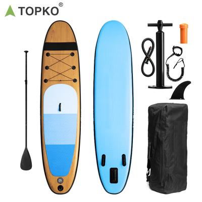 China TOPKO Free Shipping Drop Shipping Unisex Soft Top Epoxy Water Surfboard Inflatable SIP Fishing Paddle Rack for sale