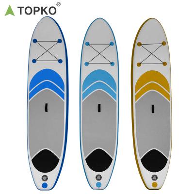 China TOPKO inflatable paddle board paddle board wholesale unisex soft top epoxy soft best inflatable paddleboard surfboard for sale