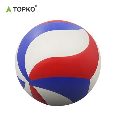 China Soft PU Leather Outdoor Craft Machine Sewing TOPKO Volleyball , PU Leather Soft Indoor Outdoor Volleyballs Sports Training Game , Colored Volleyball Size 5 Beach Volleyball for sale