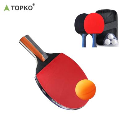 China High Quality Professional Poplar+sponge+rubber Topko Table Tennis Paddle Table Tennis Rackets for Training and Practice Table Tennis Bats for sale