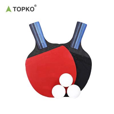 China High Quality Professional Poplar+sponge+rubber Topko Table Tennis Bats Table Tennis Paddle For Training Table Tennis Rackets for sale