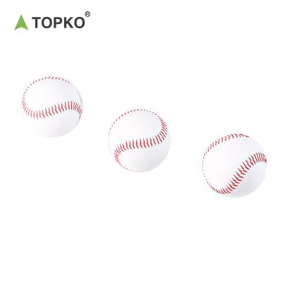 China TOPKO Good Quality PVC Baseball Durable Leather Baseball Hard and Soft Training Exercise Practice Baseball for sale