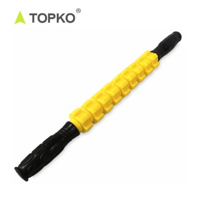 China Wholesale TOPKO Body Fitness Gym Massage Products Muscle Roller Relax Back Leg Neck Massager Stick Tools for sale