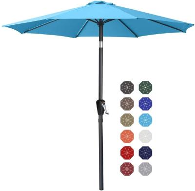 China Modern Umbrellas Garden 10 Feet Outdoor Patio Umbrella With Push Button Parasols for sale