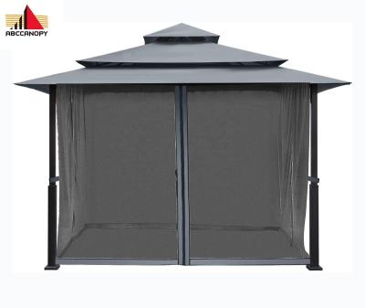 China ABCCANOPY UV Treated Outdoor Patio Gazebo, Waterproof Soft Top Steel Garden Gazebo Tent with Mosquito Netting (12x12FT) for sale