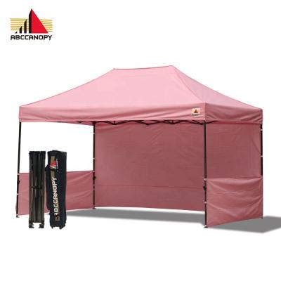 China OEM Gazebo Factory Logo Printing 3x4.5M Folding Canopy UV-Resistant Gazebo Tent Waterproof Gazebo Cover for sale