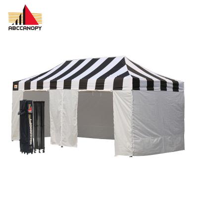 China 10x20 Custom Pop Up Canopy For Outdoor Events 10x20ft Custom Cheap Printed Gazebo Stripe Tent 10x20 Custom Pop Up Canopy For Events for sale