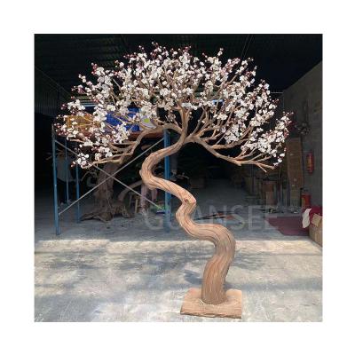 China 1.8m High Artificial Peach Blossom Tree Plant Design Peach Blossom Eco-friendly Home Decor for sale