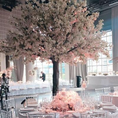 China Eco-Friendly White Artificial Cherry Blossom Tree Customized Size Cherry Blossoms Wedding Centerpieces for sale