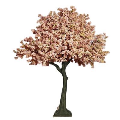 China Eco-friendly Indoor Decoration 10ft Pink Artificial Sakura Flower Cherry Blossom Tree for sale