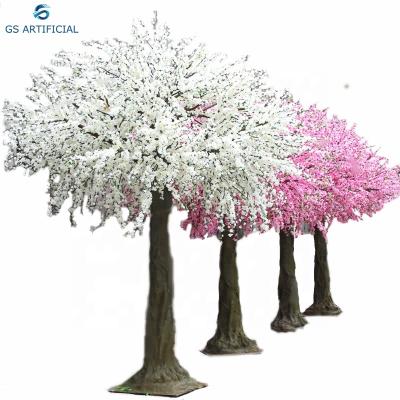 China Eco-friendly Artificial Trees Vertical Peach Blossom Silk Tree for sale