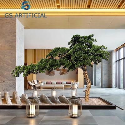 China Eco-friendly Simulation Pine Branches For Indoor Landscape Window Decoration for sale