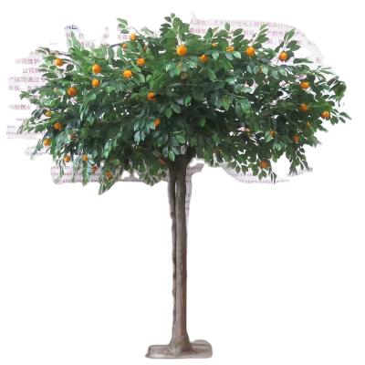 China Attractive Home Interior Decor Decoration Artificial Orange Tree Lemon Tree With Fruit for sale