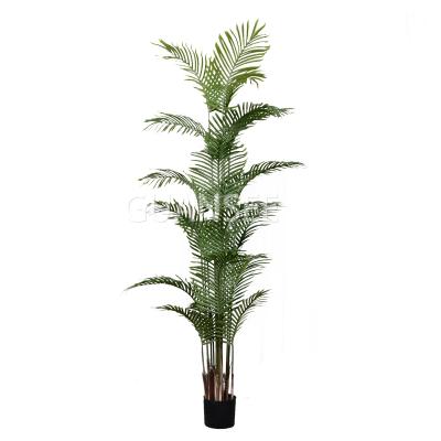 China Eco-friendly Artificial Plant Plastic Areca Lutescens Dypsis Palm Chrysalidocarpus Lutescens Decipiens Artificial Plant for sale