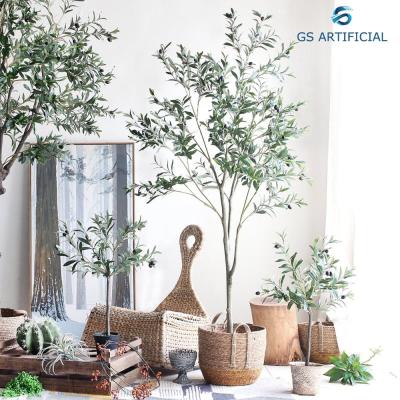 China Eco-Friendly Wholesale Customize Cheap Size Artificial Olive Bonsai For Decoration Artificial Olive Tree for sale