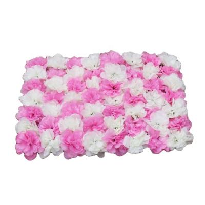 China Eco-friendly Cheap Dahlia Artificial Flower Wall Colorful Price Flower Panel For Wedding Stage for sale