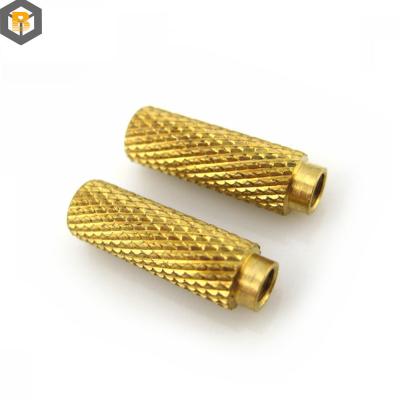 China Alloy Threaded Insert Nuts Brass CNC Turning Part Micro Machining 0.002-0.01mm Spare Part for sale