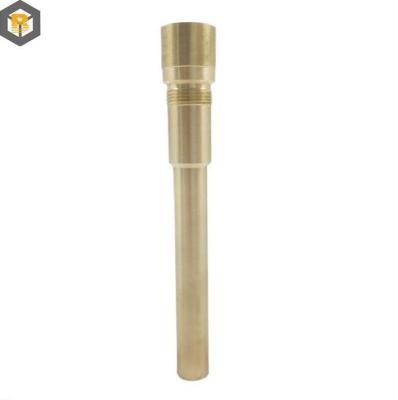 China Custom by 2D Brass CNC Lathe Machine Build Brass Rod Spare Parts Machining Metal Part for sale