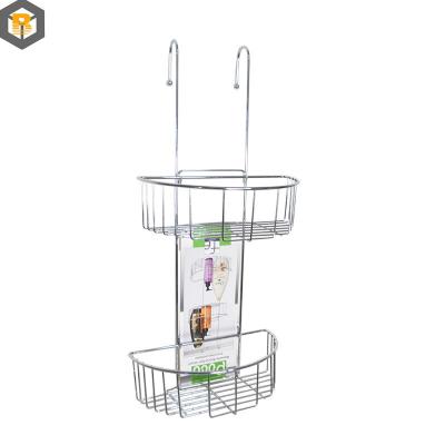 China Custom door 2D Metal Wire Storage Organizer voor badkamer Hangende douche caddy reserveonderdeel Te koop