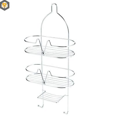 China Op maat gemaakt door 2D/3D/tekening Dubbellaag Badkamer Shampoo Berging Rack Muur Mount Plank Te koop