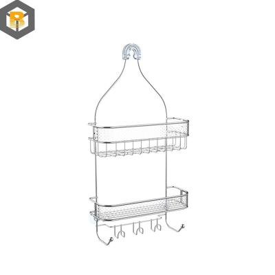 China Hanging Bathroom Shower Caddy with Hooks and Bathroom Storage Custom by 2D/3D for sale