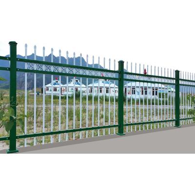 China Easily Assembled Good Quality Galvanized Powder Coated Ornamental Retractable Fence Galvanized Steel Fencing for sale