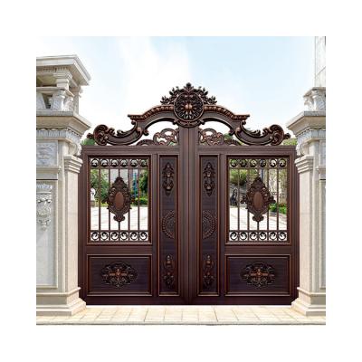 China Reliable Quality Easily Assembled Custom Made Front Swing Decorative Aluminum Gate for sale