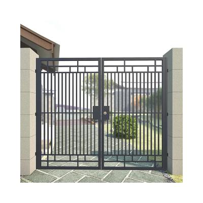 China Reasonable Price Easily Assembled Leaf Pictures Design Wrought Iron Door for sale