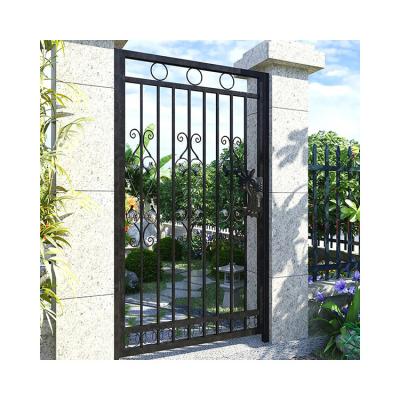 China Manufacturer Decorative Modern Designs Easily Assembled Professional Iron Door for sale