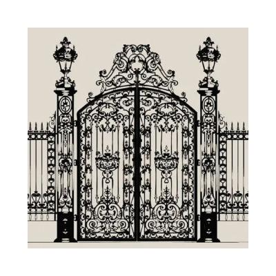 China China Supplier Folding Easily Assembled Wholesale Price Ornaments Iron Door for sale