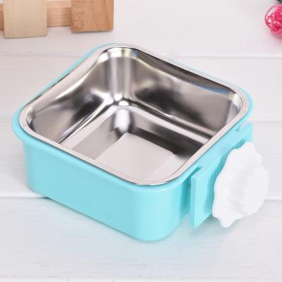 China Stocked Stainless Steel Dog Food Bowl With Anti Slip Rubber Base And Easy Grip Handle Dog Water Bowl for sale