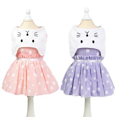 China Teddy Dog Pet Clothes Spring and Stocked Dog Summer Cat Dress for sale